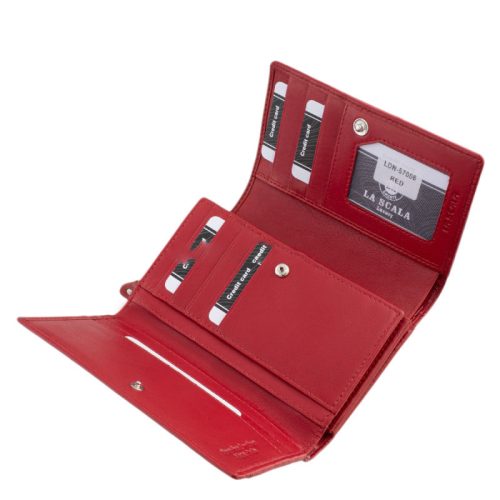 La Scala LDN57006 piros női pénztárca