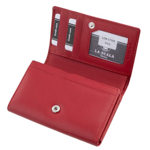 La Scala LDN57006 piros női pénztárca