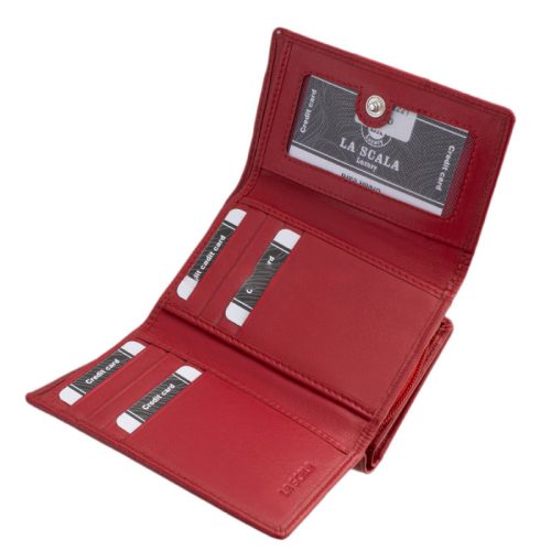 La Scala LDN82221 piros női pénztárca