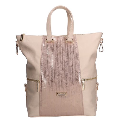Chiara M 8008 bézs rozé táska