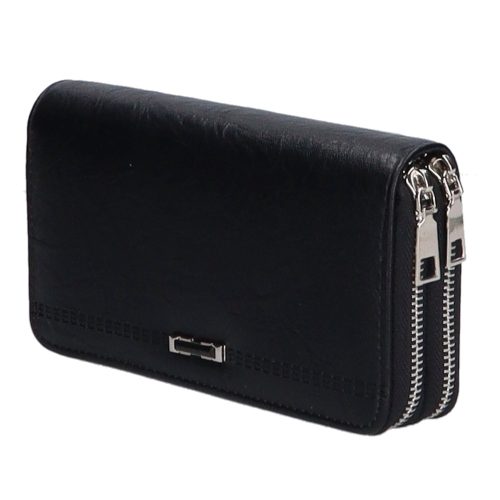 Divatos C-516 fekete női pénztárca