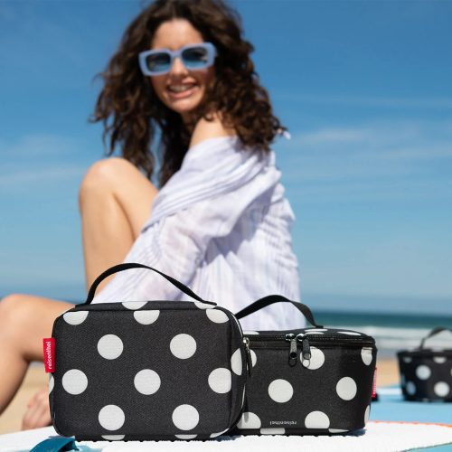 Reisenthel OY7073 Thermocase dots white hűtőtáska és uzsonnás táska