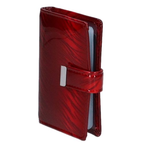 Jennifer Jones 5244-11 piros bőr női kártyatartó