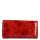 Patrizia FL-122 piros hátul kártyatartós bőr lakk pénztárca