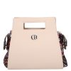 Chiara M 8018 bézs színes minta táska