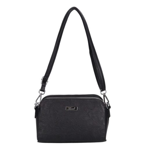 Karen D 620 fekete virág mintás táska