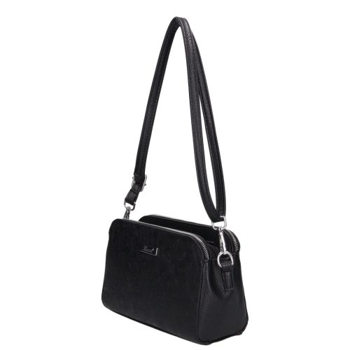 Karen D 620 fekete virág mintás táska