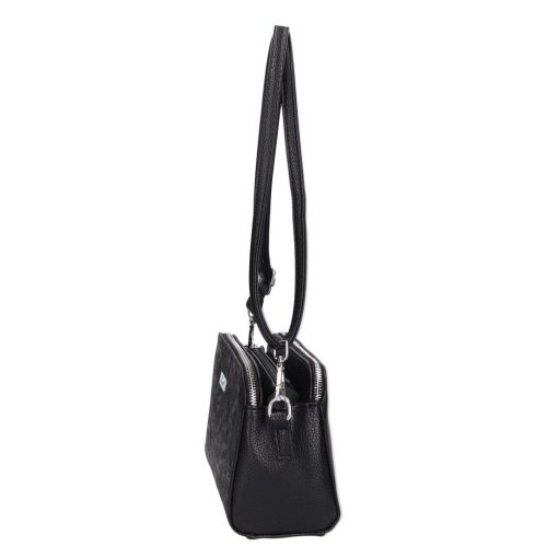 Karen D 620 fekete virág mintás táska