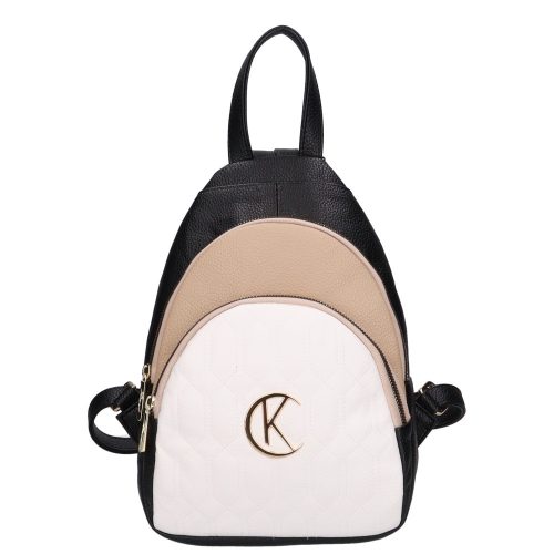 Karen 2402-H fekete drapp fehér táska
