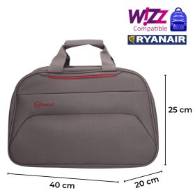   Benzi 5566 szürke fedélzeti kabintáska Wizzair/Ryanair 40x25x20 cm