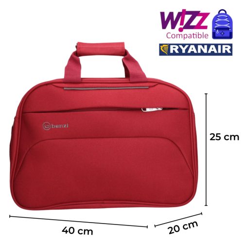 Benzi 5566 bordó fedélzeti kabintáska Wizzair/Ryanair 40x25x20 cm