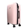 Benzi 5787 M rózsaszín közepes méretű bőrönd 