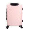 Benzi 5787 M rózsaszín közepes méretű bőrönd 