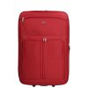 Benzi 5195 M piros bővíthető közepes méretű bőrönd