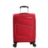 Benzi 5757 S piros bővíthető kabin méretű bőrönd