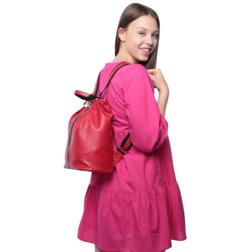 CHIARA I 515 Kék rostbőr női hátizsák