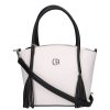 Chiara E 699 fehér fekete táska