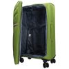 Benzi 5756 L zöld bővíthető nagy méretű bőrönd