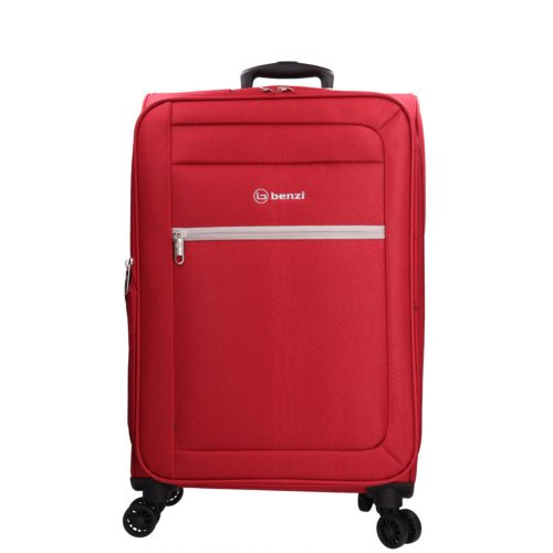 Benzi 5756 M piros bővíthető közepes méretű bőrönd