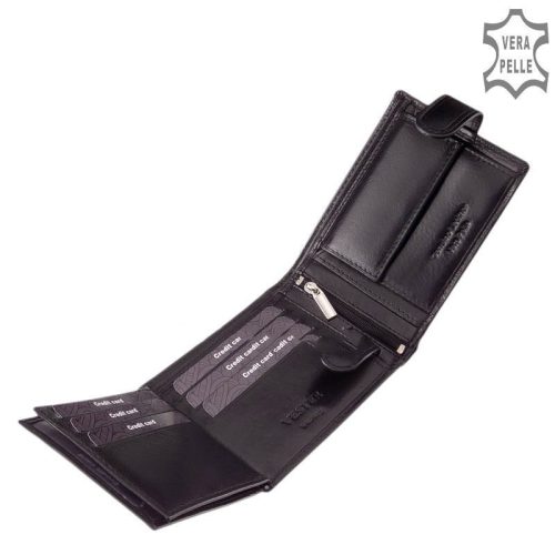 Vester VES08/T fekete bőr férfi pénztárca