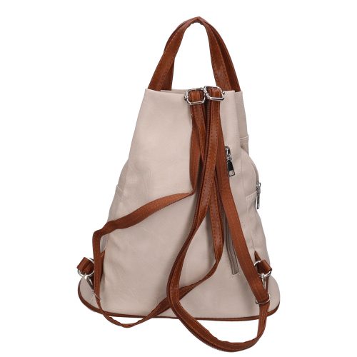 Hernan Bag 0139 bézs barna hátizsák