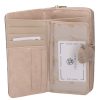 Gregorio HL116 bézs virágos női pénztárca
