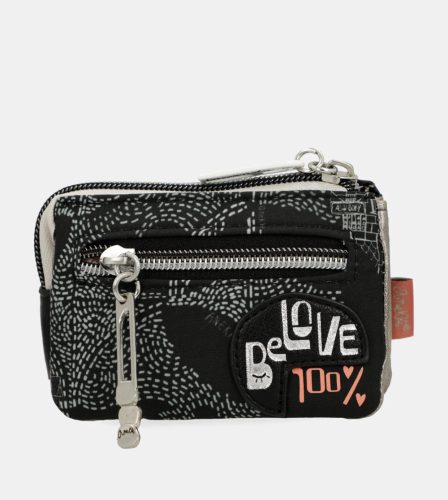 Anekke Peace & Love 38869-010 fekete pénztárca