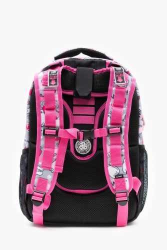 Budmil Balbea szürke cicás iskolatáska szett elsősöknek 2 részes