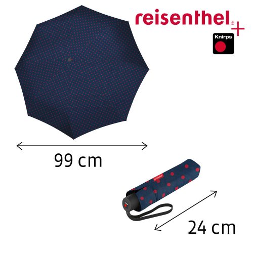 Reisenthel RS3075 Pocket Classic mixed dots red esernyő