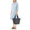 Reisenthel ZS7073 shopper M dots white női válltáska