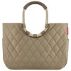 Reisenthel OR5047 Loopshopper L frame rhombus olive női bevásárlótáska