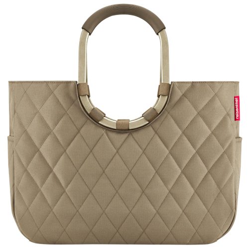 Reisenthel OR5047 Loopshopper L frame rhombus olive női bevásárlótáska