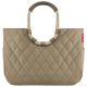 Reisenthel OR5047 Loopshopper L frame rhombus olive női bevásárlótáska