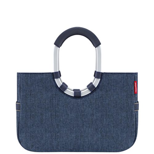 Reisenthel OS4113 Loopshopper M herringbone dark blue női bevásárlótáska