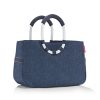 Reisenthel OS4113 Loopshopper M herringbone dark blue női bevásárlótáska