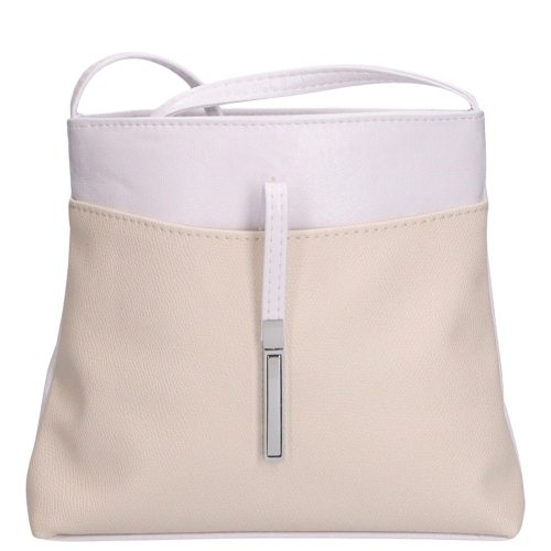 Karen D 099 bézs furla fehér rostbőr táska