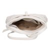 Karen D 099 bézs furla fehér rostbőr táska