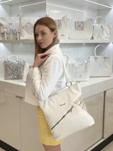 Karen 9507 fehér ezüst táska