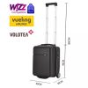 Bontour Wizzair kabinbőrönd fekete 40x30x20 cm