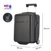 Bontour Wizzair ülés alatti bőrönd XS méret fekete 40x30x20 cm