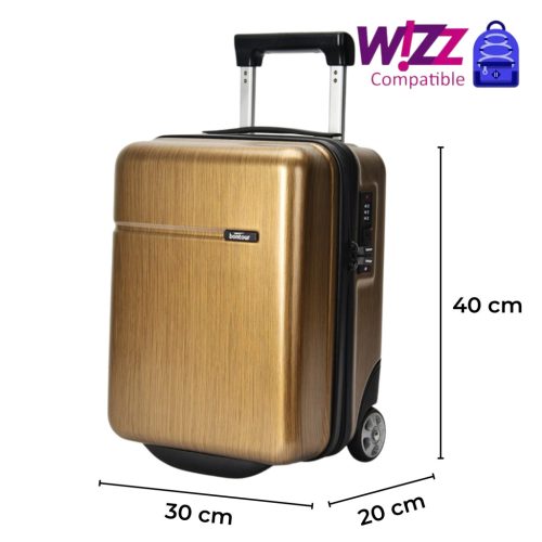 Bontour Wizzair kabinbőrönd antik arany 40x30x20 cm