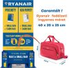 Bontour Ryanair/Wizzair 2107 piros 40x20x25 cm kabintáska 