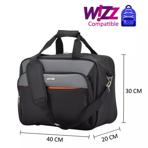 Wizzair 2110 fekete kabintáska 40x30x20 cm