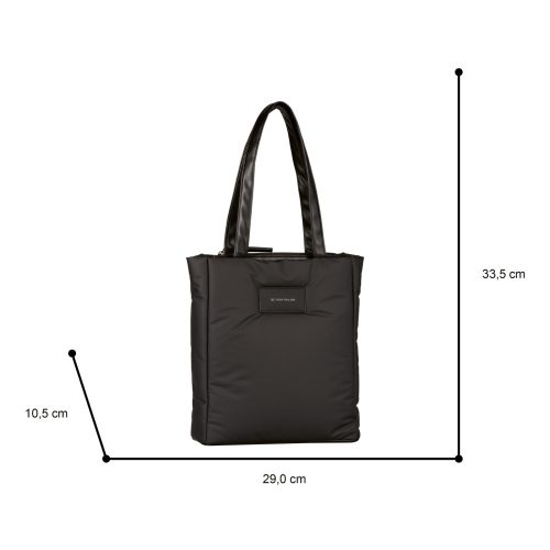 Tom Tailor női válltáska Patti, Zip tote bag M fekete