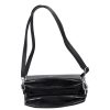 Karen D 620 fekete rostbőr női válltáska