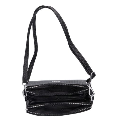 Karen D 620 fekete rostbőr női válltáska