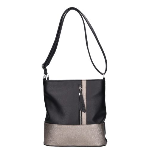 Karen N 157 fekete grafit rostbőr női válltáska