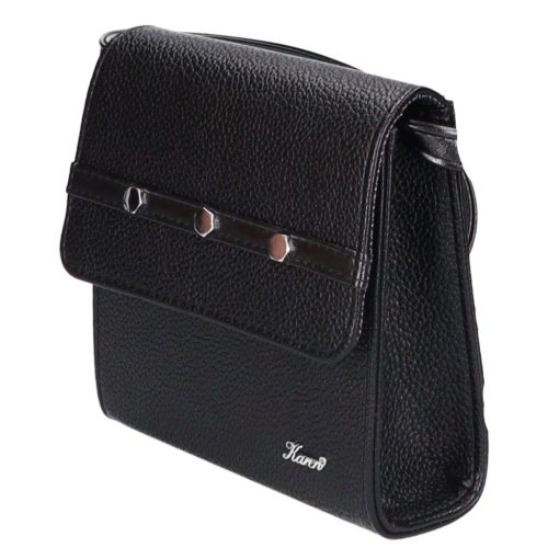 Karen 9516 fekete rostbőr női alkalmi táska