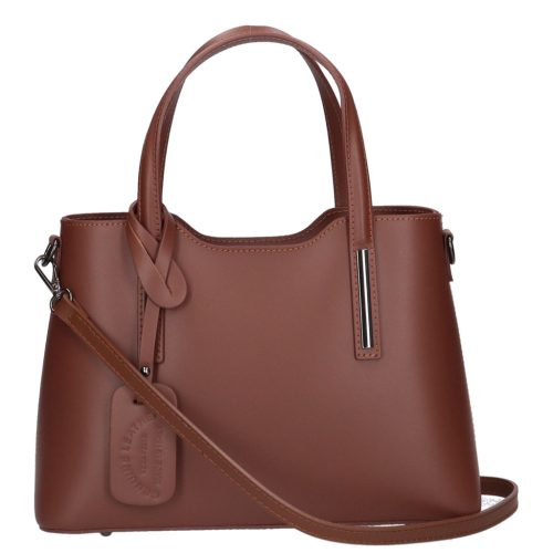 Olasz bőr 5136 barna női kézitáska