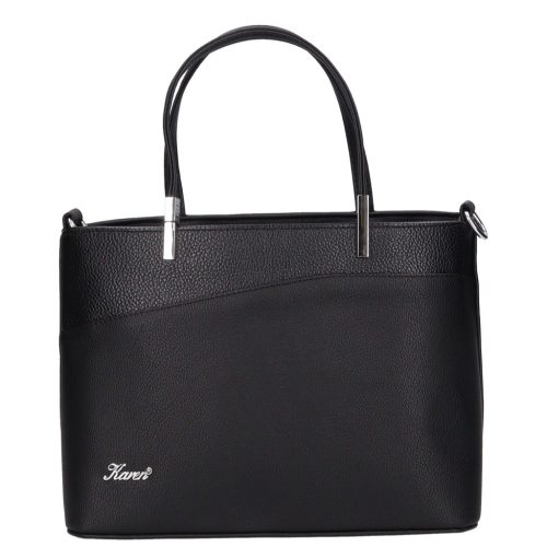 Karen rostbőr női táska D 444 fekete 